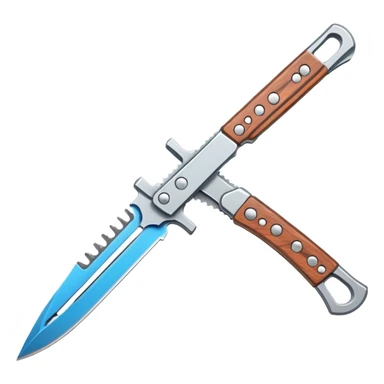 Single blade butterfly knife , used a csgo 2 butterfly knife for reference sticker