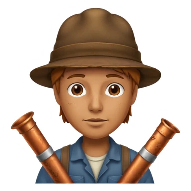 make someone stealling copper from construction site or vecation home sticker