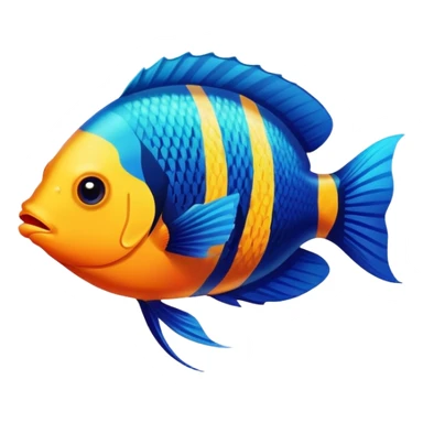 colorful tropical fish sticker
