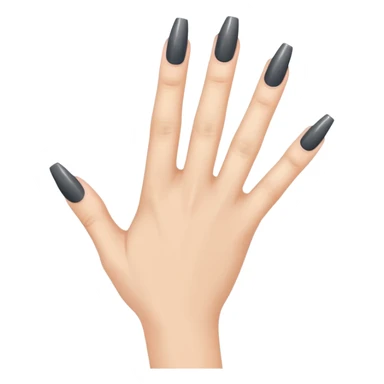 Christian Louboutin dark grey nail polish  sticker