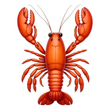White lobster  sticker