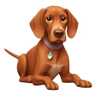 Vizsla and Moana sticker
