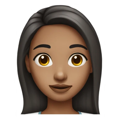 brunette girl with nose stud sticker