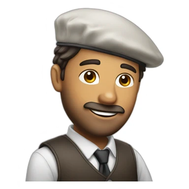 Homme avec kippa sticker