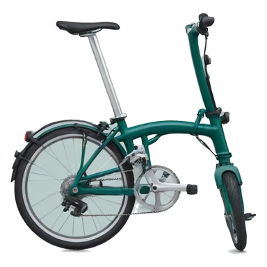 brompton in a dark blue green color sticker