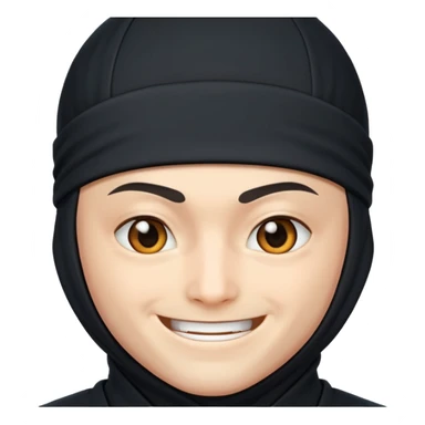 Ninja combinando con cara de enamorado  sticker