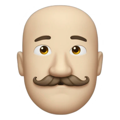 Adolf h moustache carrer sticker