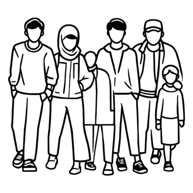 group of people sticker