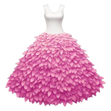 dress made of petals sticker