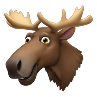 Drunker moose sticker