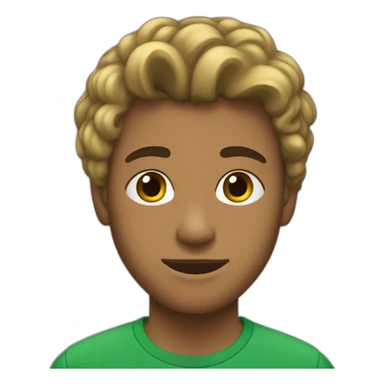 Chico adolescente, pelo negro, ojos verdes sticker