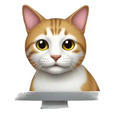 computer cat sticker