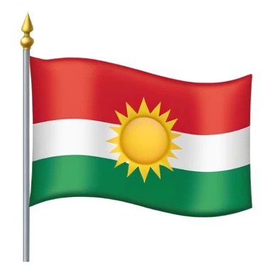 Kurdistan flag. sticker