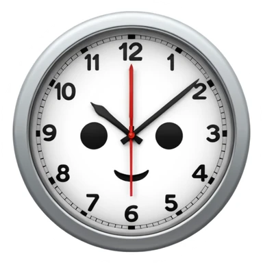 analog clock sticker