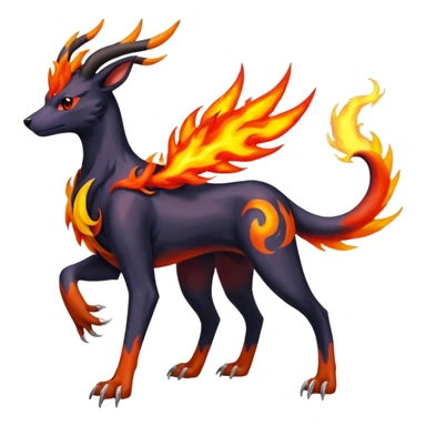 
Canine-Houndoom-Xerneas-Salandit-Noibat-Flareon-Fakémon-fusion (full body) sticker