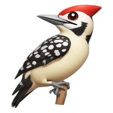 woopdy woodpecker winking sticker