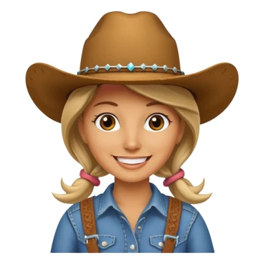 Cow girl  sticker