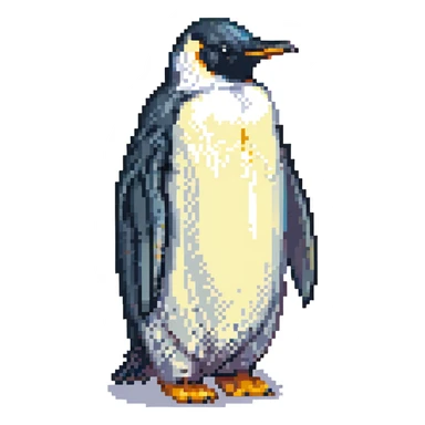 emperor penguin, side view sticker