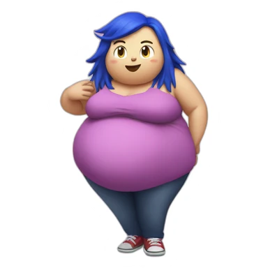 Fat pregnant sonic sticker