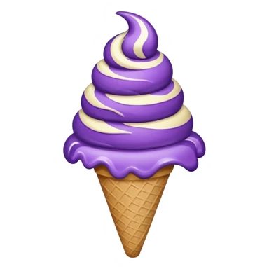 Ice cream purple sticker
