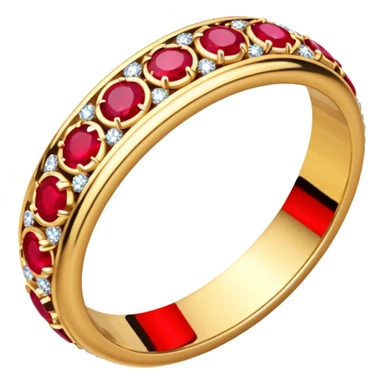 glitter rubi married ring sticker