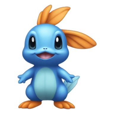 Mudkip pokemon realistic sticker