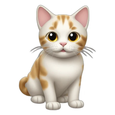 Cat in the village  sticker