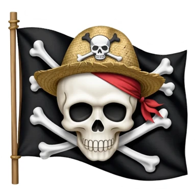 Straw hat pirates flag sticker