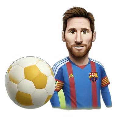 Messi sur un chévre sticker