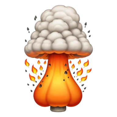 nuke bomb dropping down through the sky sticker