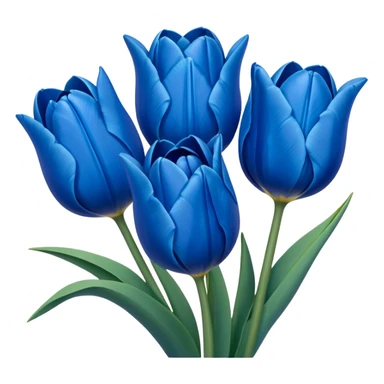 Blue tulips sticker