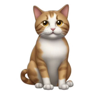 cat with classes and smoke sticker