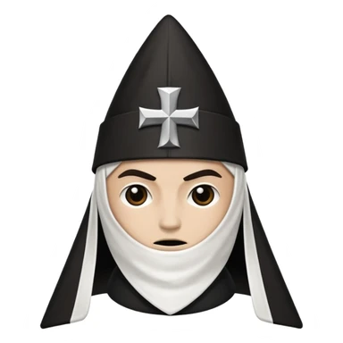 Black kkk cap sticker