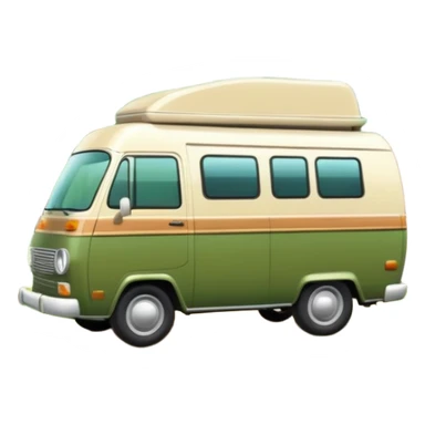 camping car parked in a forest sticker