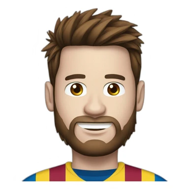 Messi avec un ballon sticker