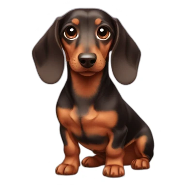 mini dachshund sticker