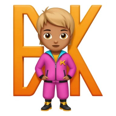 Person Posing as the letters HK sticker