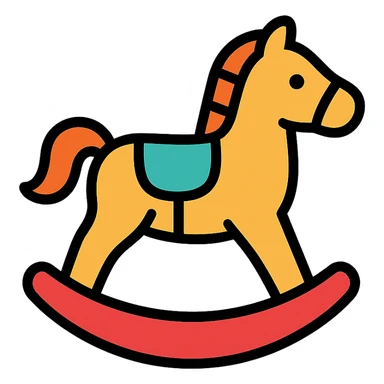 rocking horse sticker