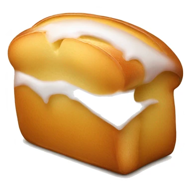 a slice of sweet bread with sugar on top sticker