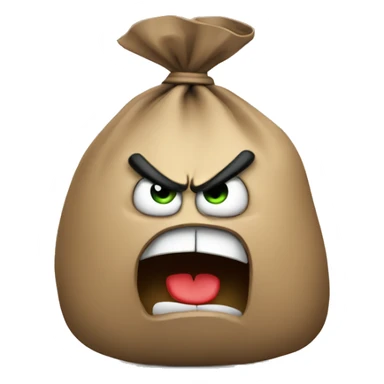 money bag angry sticker