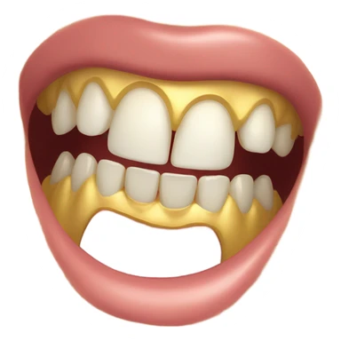 Gold tooth sticker