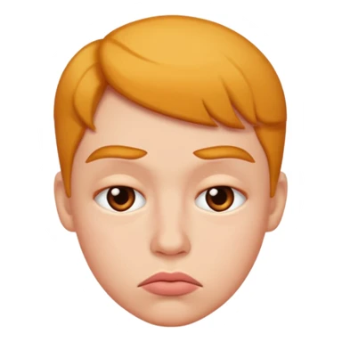 Make a grumpy kissy face sticker