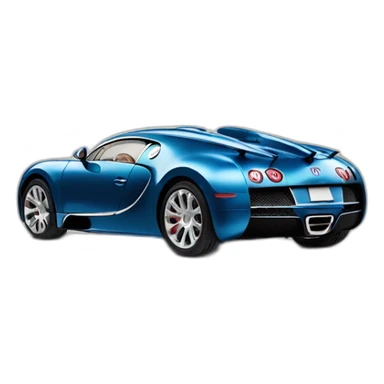 Traveling Bugatti sticker