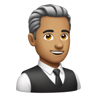 combed haircut sticker