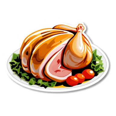 Turkey breast  sticker