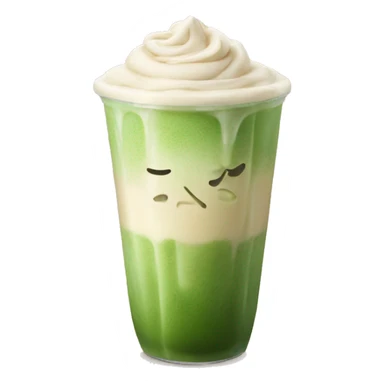 Ice latte matcha sticker