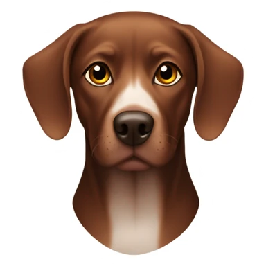 Viszla dog black & brown sticker