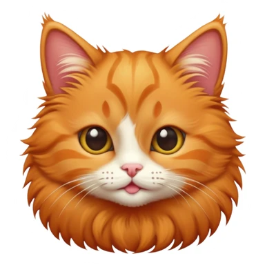 a small cute ginger cat  sticker