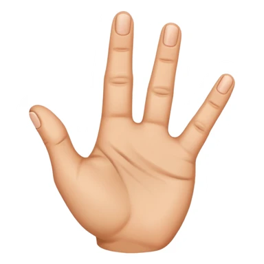 Offended hand up sticker