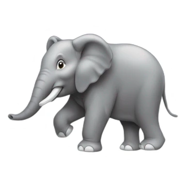 Éléphant sur une souris sticker